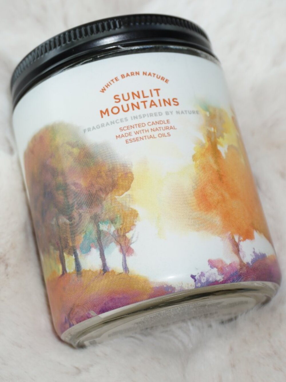 Bath & Body Works White Barn Nature 'Sunlit Mountains' Scented Candle